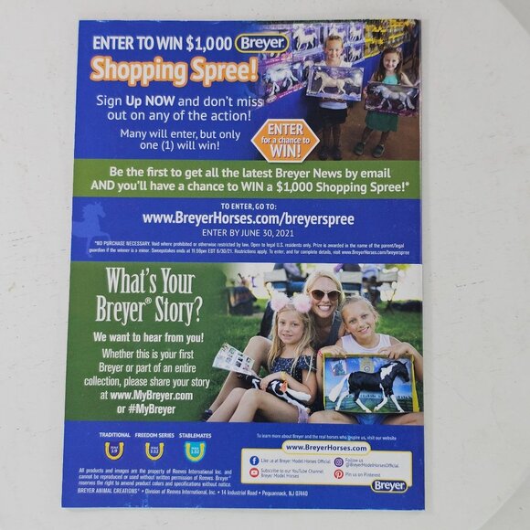 Breyer Horses Scene Catalog Collector's Manual Model Horse 2020 Friesian - Picture 4 of 8